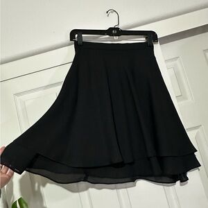 Vintage J.R. Nites Petites Black Chiffon Skirt Balletcore Gothic XS Grunge